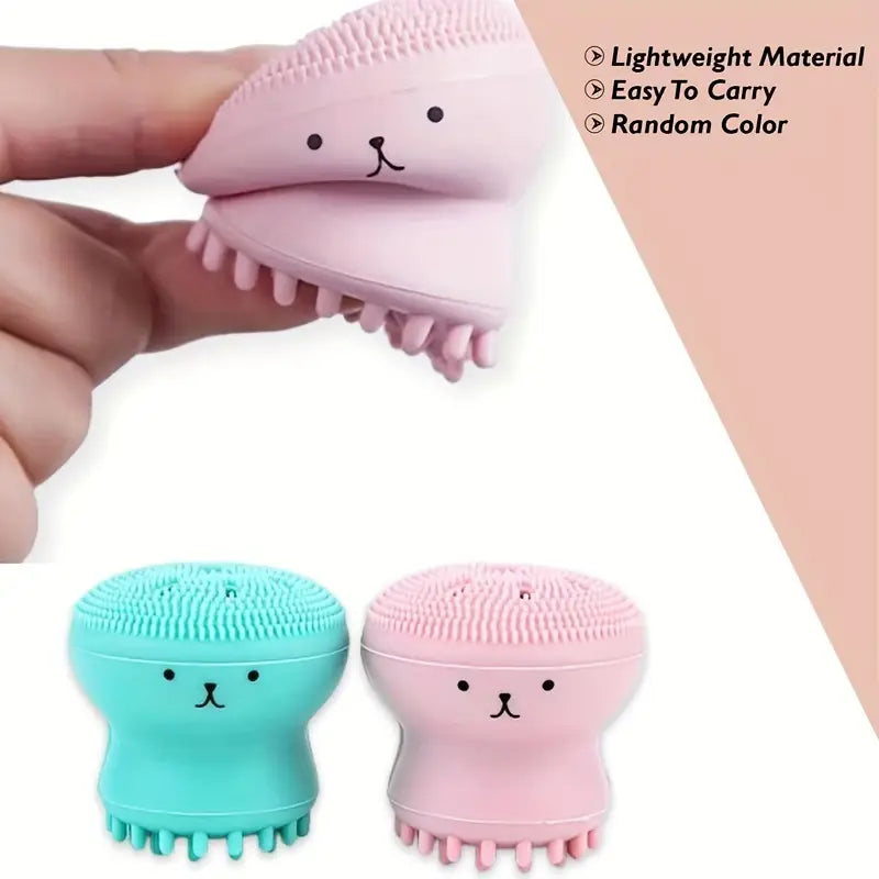 [LIGHTNING SALE] Jadeglow™ Adorable Octopus Facial Cleaning Brush